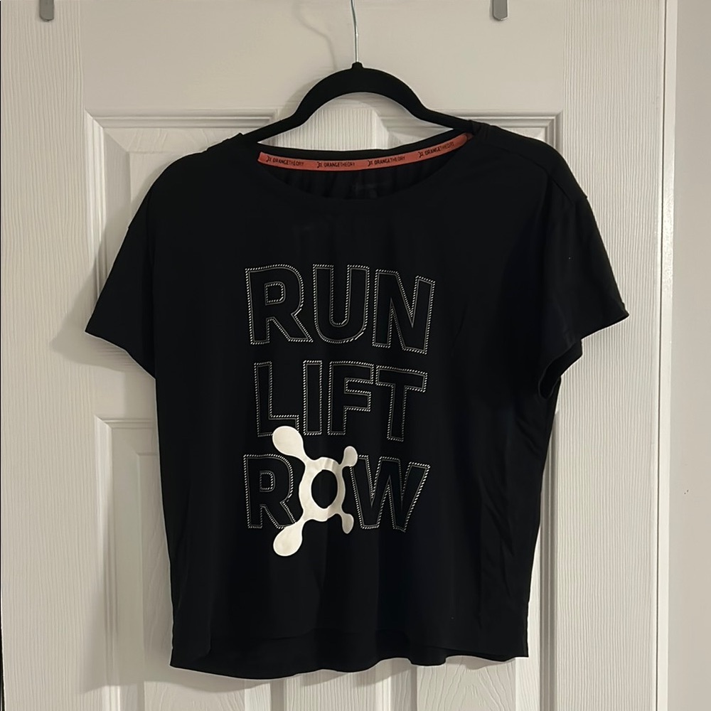 Orange theory black shirt